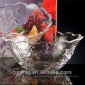 Plaque brève de fruit en cristal pour des décorations à la maison, cuvette de fruit en cristal